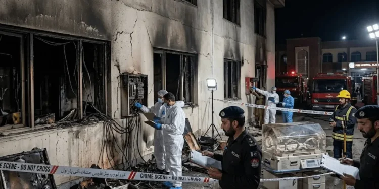 پمز اسپتال آتشزدگی تحقیقات