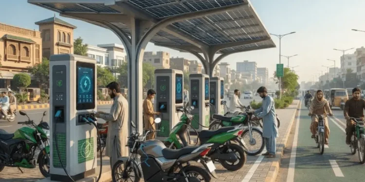 الیکٹرک بائیک چارجنگ اسٹیشن