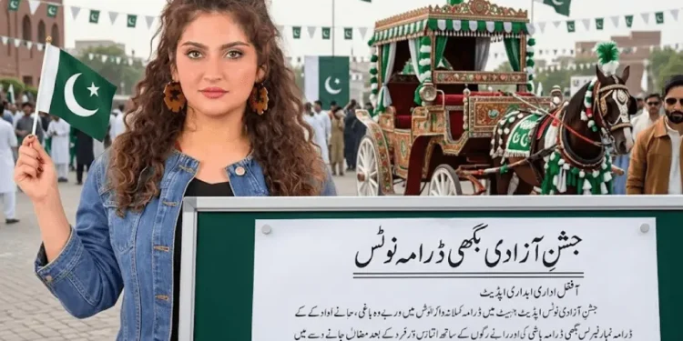 جشن آزادی بگھی ڈرامہ نوٹس