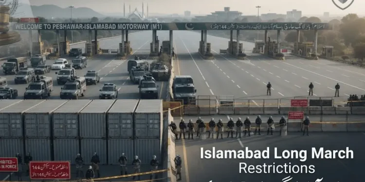 اسلام آباد لانگ مارچ پابندی