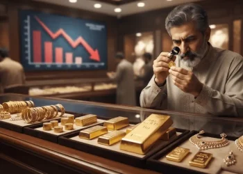 سونے کی قیمتوں میں ریکارڈ کمی