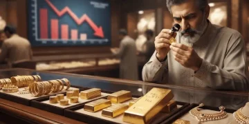 سونے کی قیمتوں میں ریکارڈ کمی